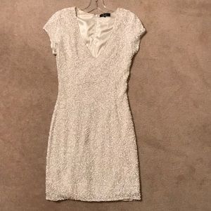Parker White Sequin Dress
